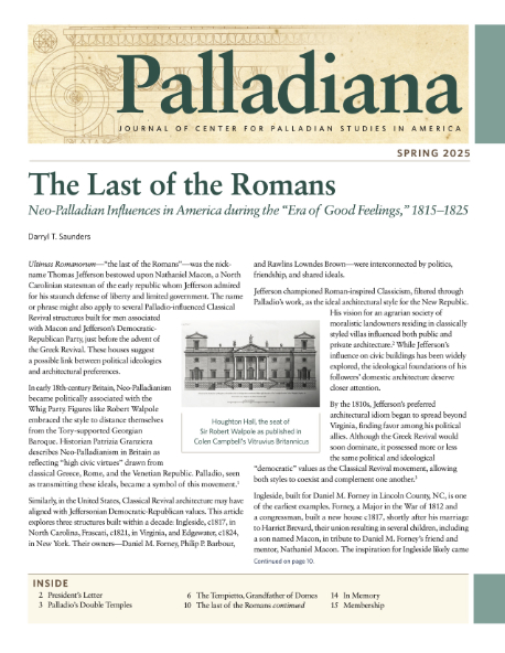 Palladiana Spring 2025 cover Palladiana Spring 2025
